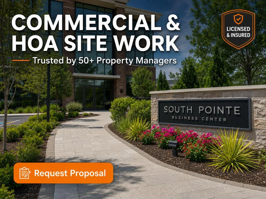 Commercial & HOA Site Work ad creative example
