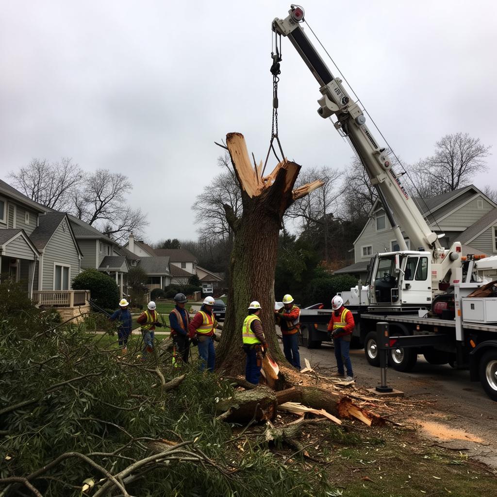 Emergency Tree Removal ad creative example