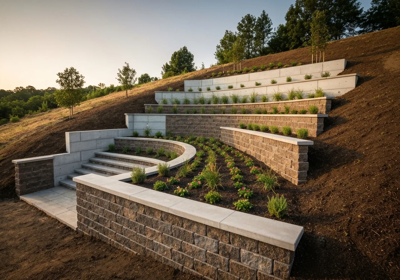 Hillside Stabilization & Retaining Walls