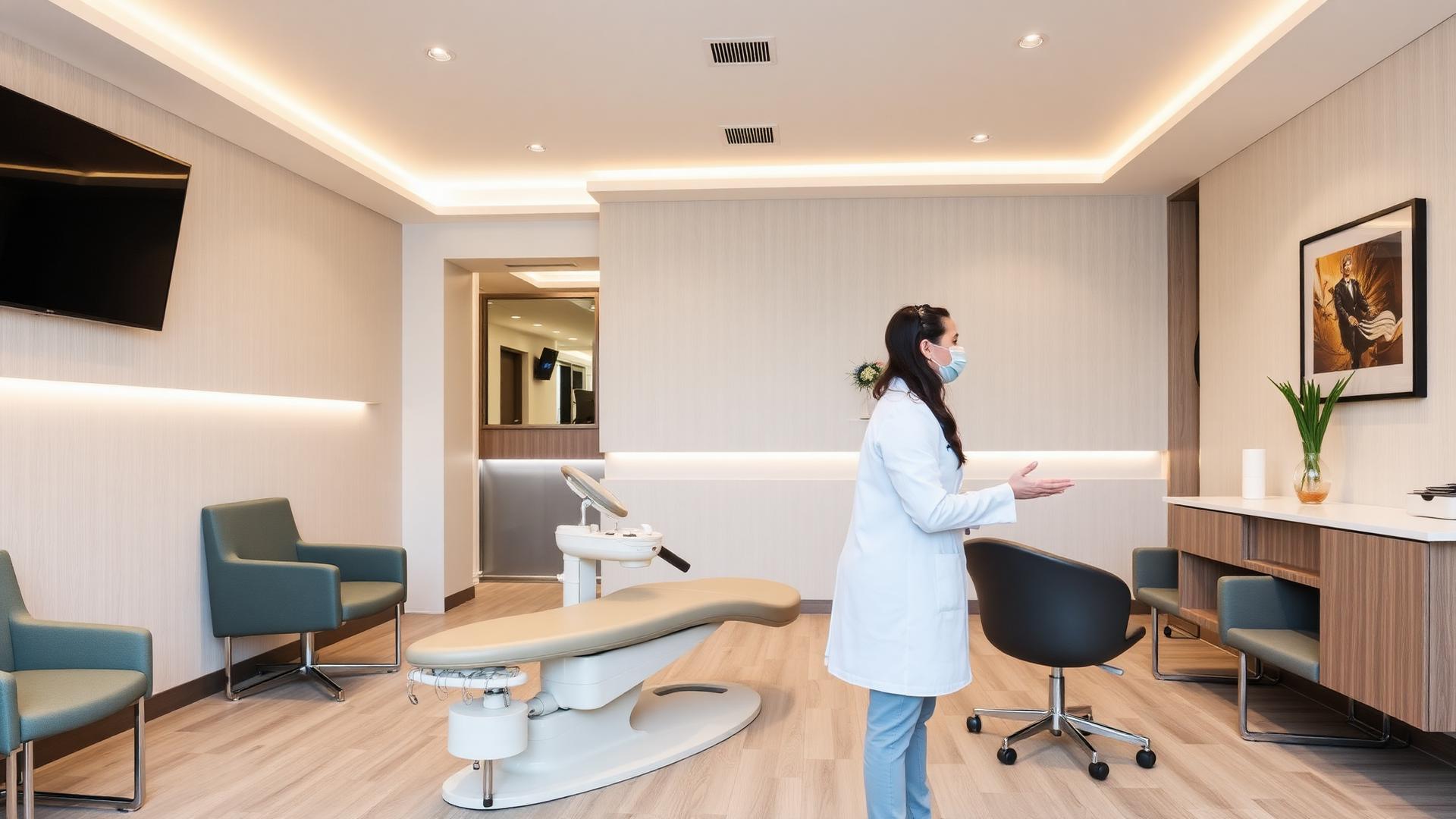 Modern health and wellness practice interior